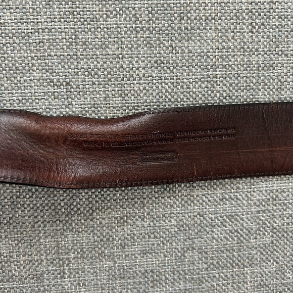 Coach C Black Canvas Leather Belt Size Small - Picture 12 of 15